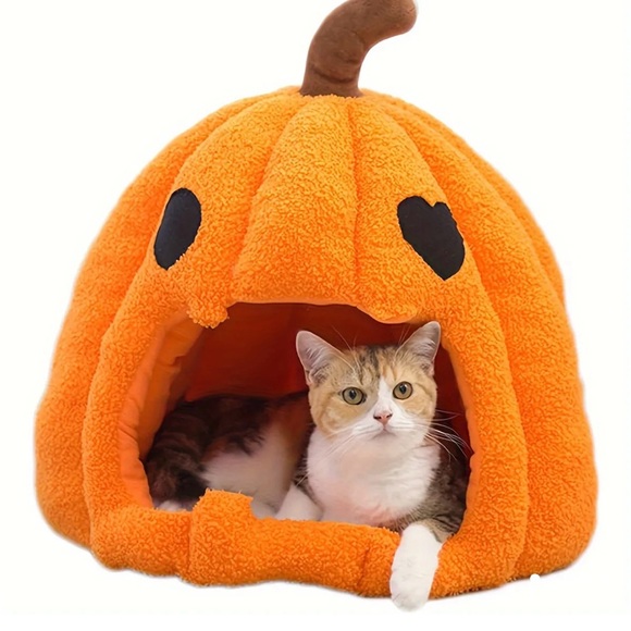 Other - Brand new in original packaging Cat/dog semi enclosed pumpkin bed